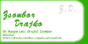 zsombor drajko business card