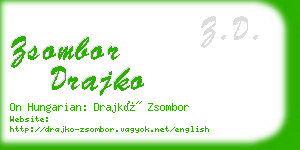 zsombor drajko business card
